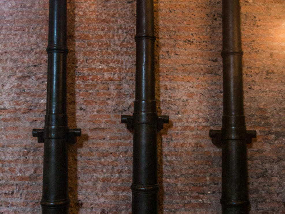 Cannoni antichi esposti in Castel Sant'Angelo