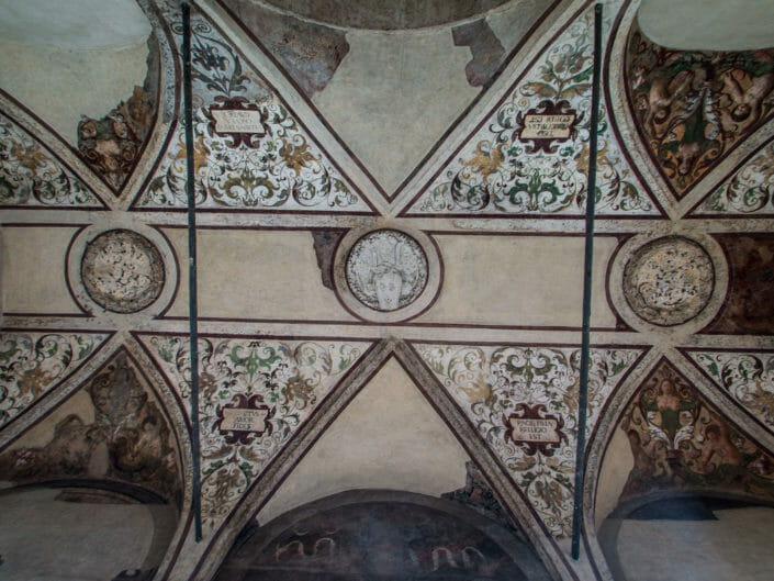 Soffitto affrescato in Castel Sant'Angelo