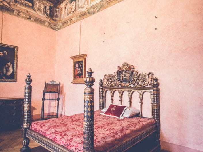 Letto papale in Castel Sant'Angelo