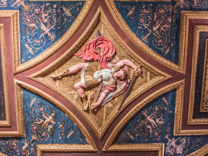 Particolare sul soffitto in Castel Sant'Angelo