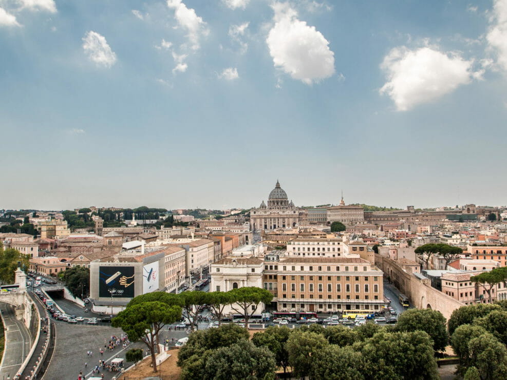Panorama di San Pietro visto da Castel Sant'Angelo
